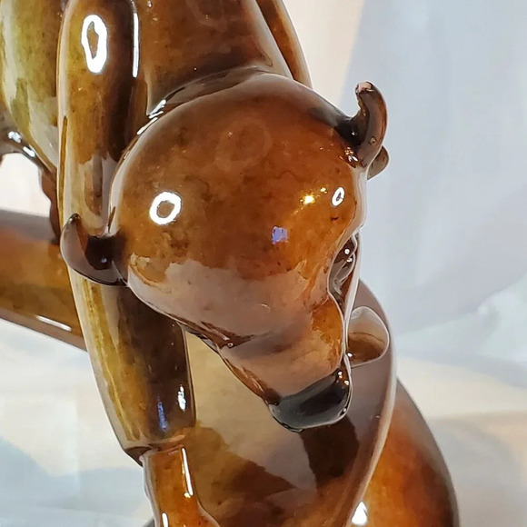 2005 Imago Buffalo Run Gold Ceramic Sculpture signed Stephen Herrero *READ* - Picture 12 of 16